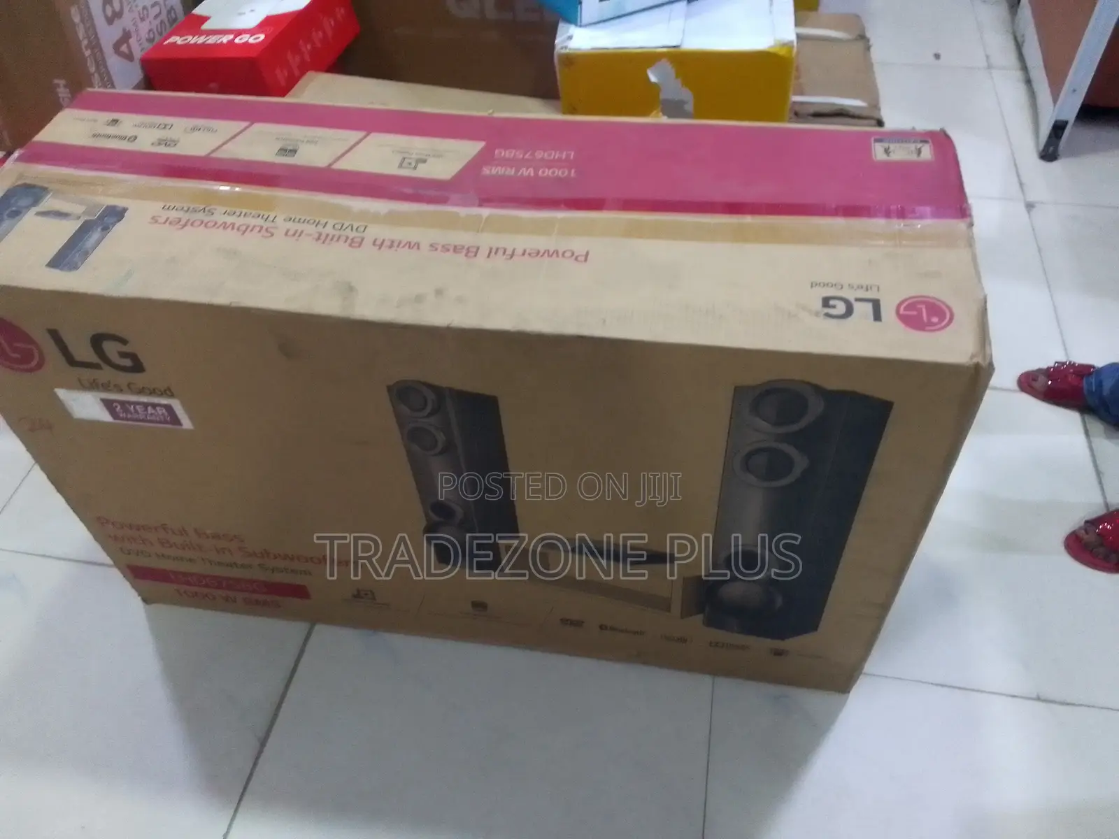 LG 1000W Bluetooth Home Audio System Model LHD675BG