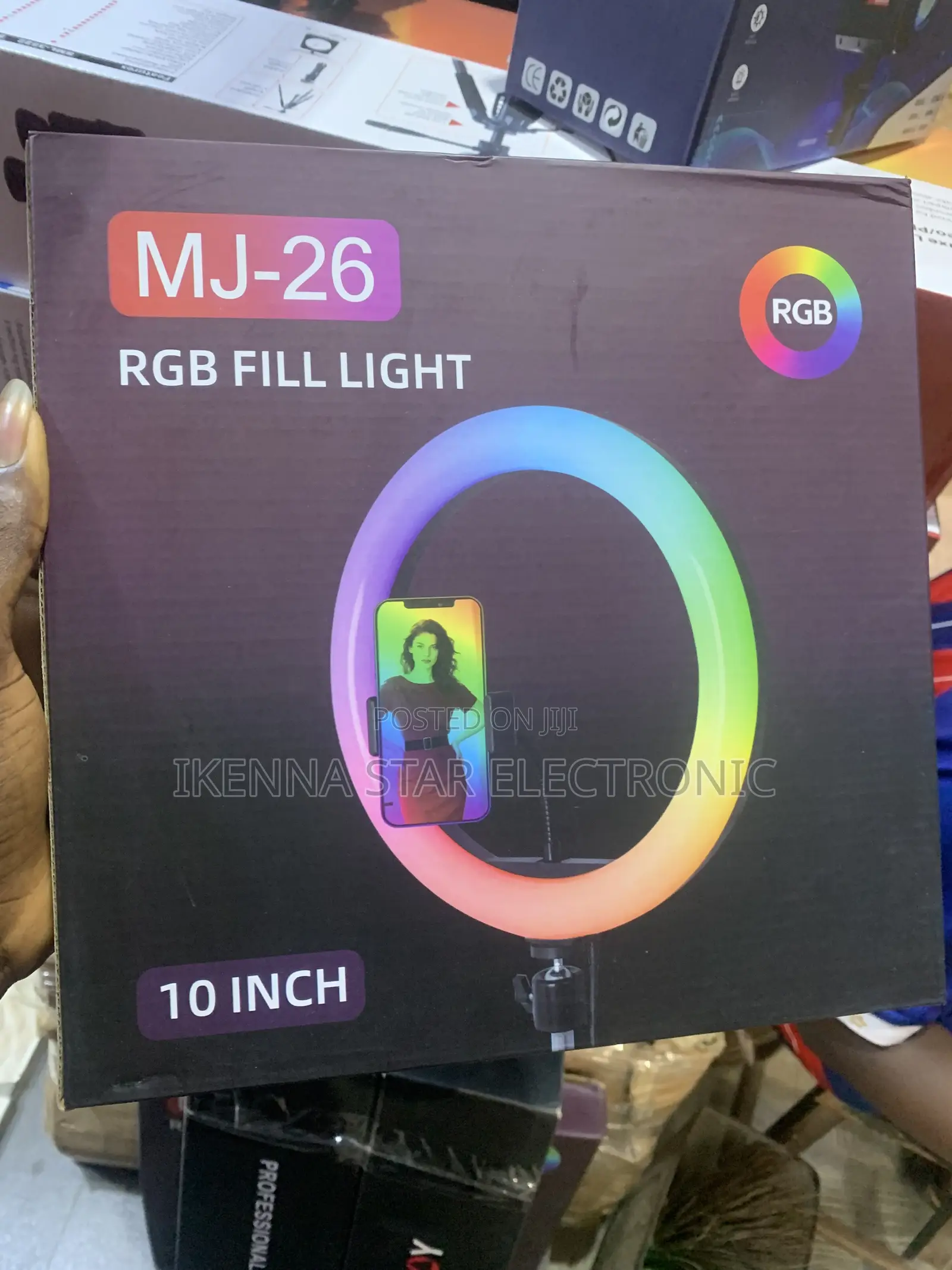 10 Inches RGB Led Ring Fill Light With Tripod Stand