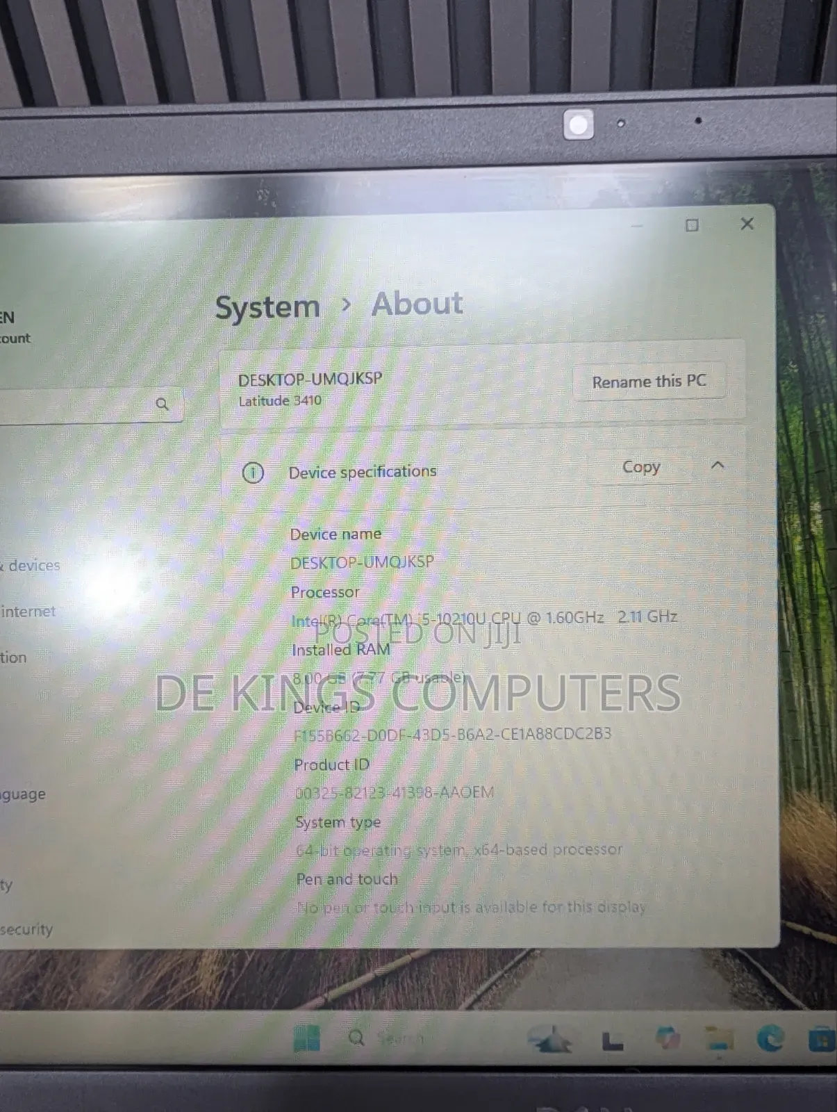 Laptop Dell Latitude 3410 8GB Intel Core i5 SSD 256GB