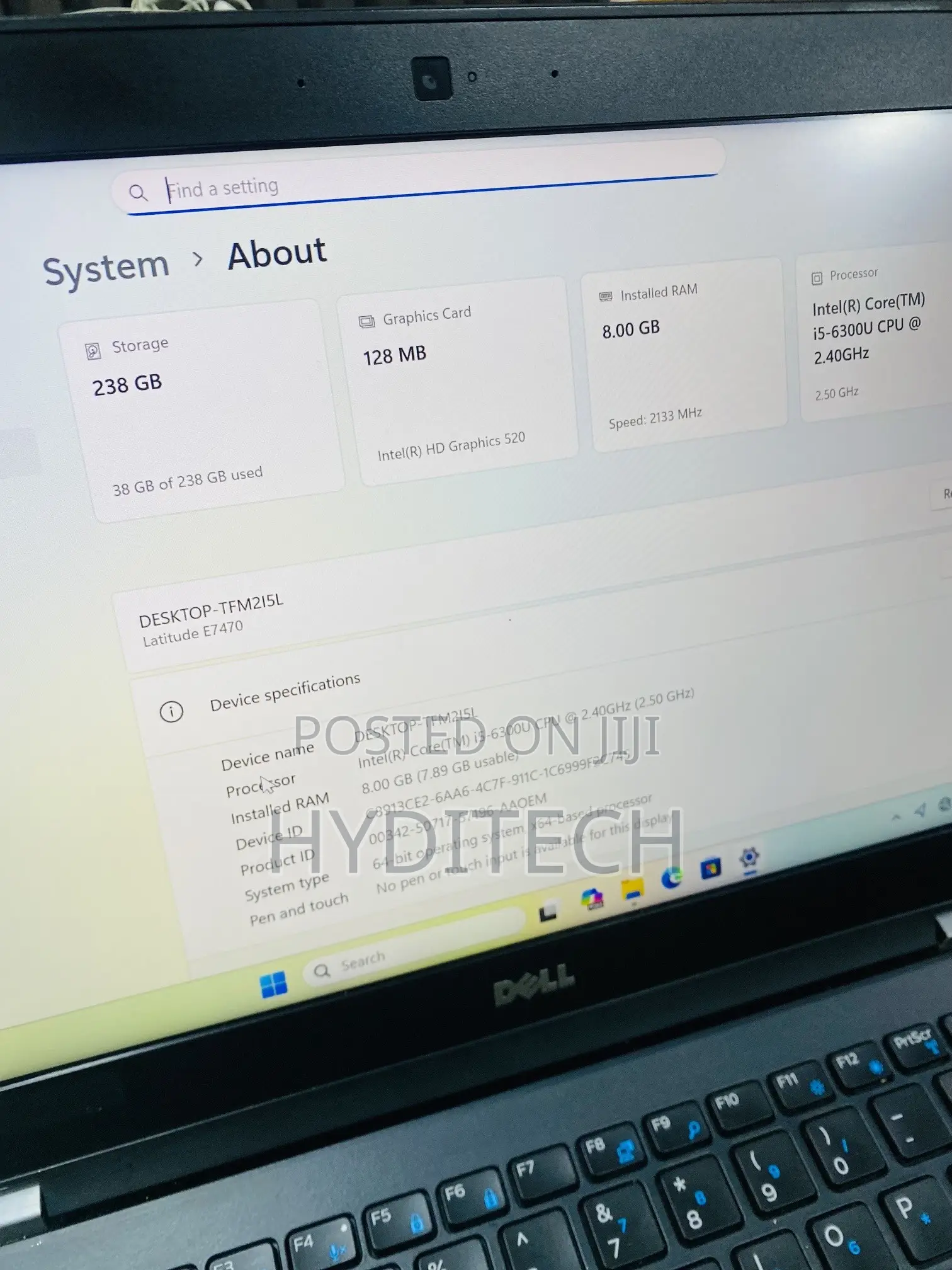 Laptop Dell Latitude E7470 8GB Intel Core i5 SSD 256GB