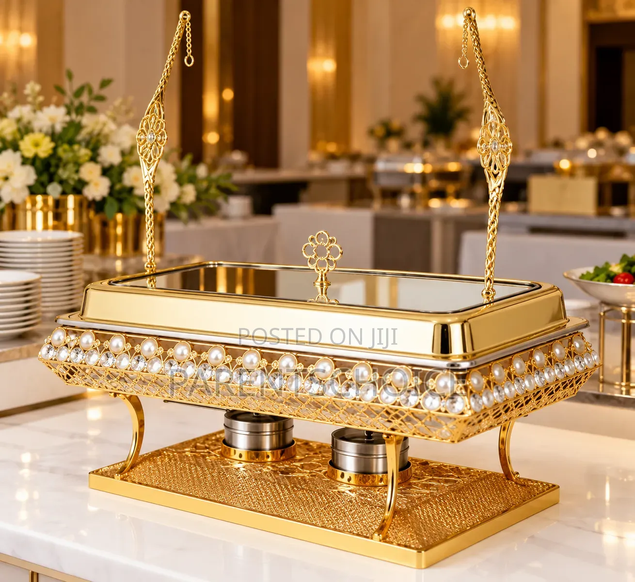 Chafing Dish 9 Litre Luxurious Stainless Steel Gold
