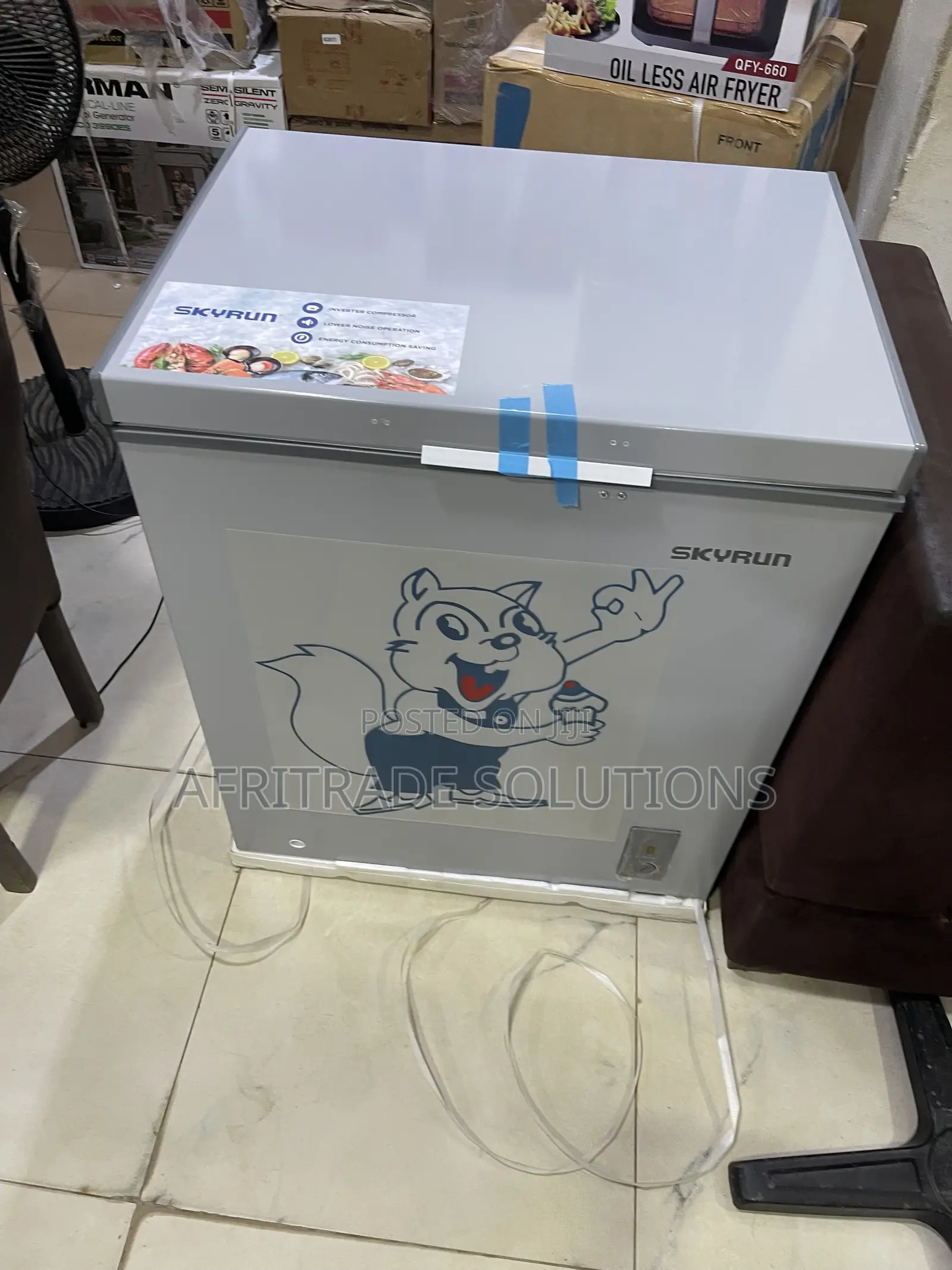 Skyrun BD 180A 145-Litre Inverter Chest Freezer for Daily Freezing