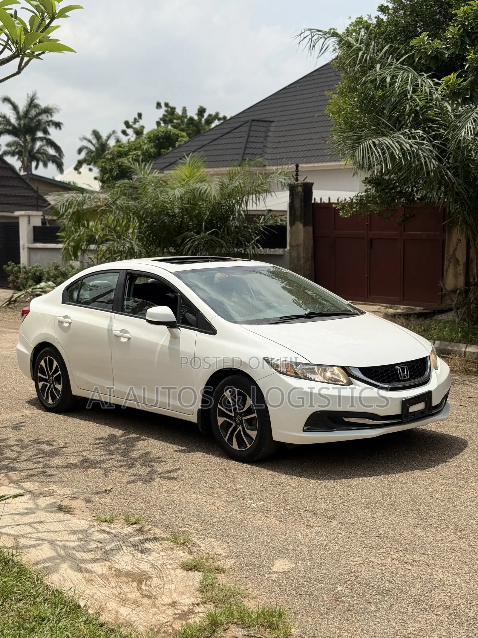 Honda Civic Sedan EX 2013 White