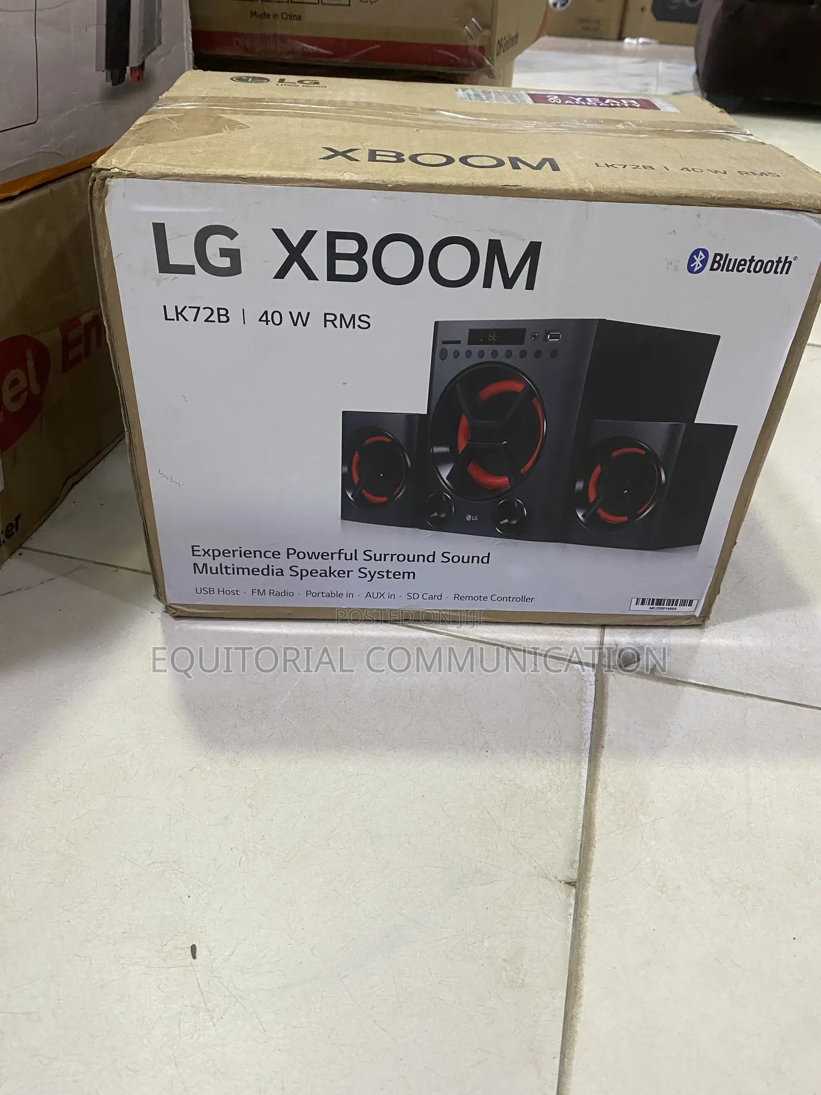 Original LG Xboom Lk72b 40w RMS Sound System