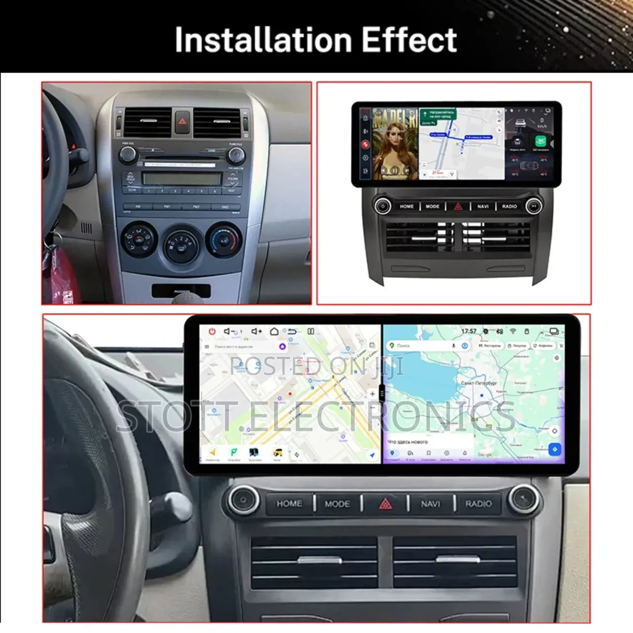 Toyota Corolla 2008-2013 Car Android Navigation System With Carplay