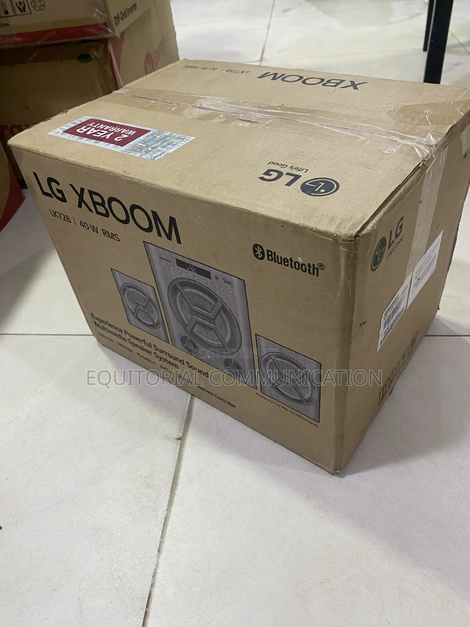 LG LK72B Home Music Speaker System 40W RMS