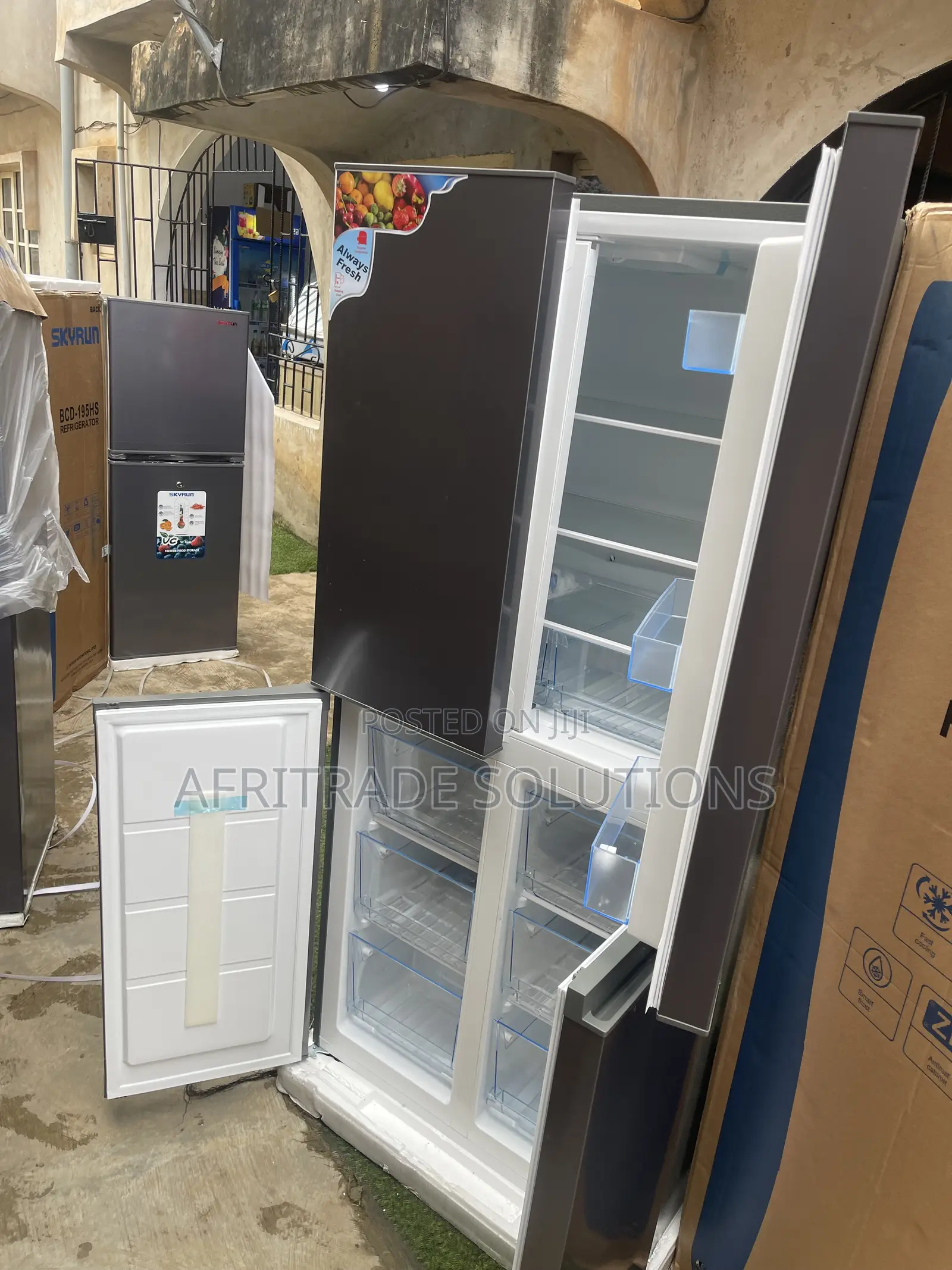 Buy Skyrun 450L Side-by-Side Refrigerator With Four Doors