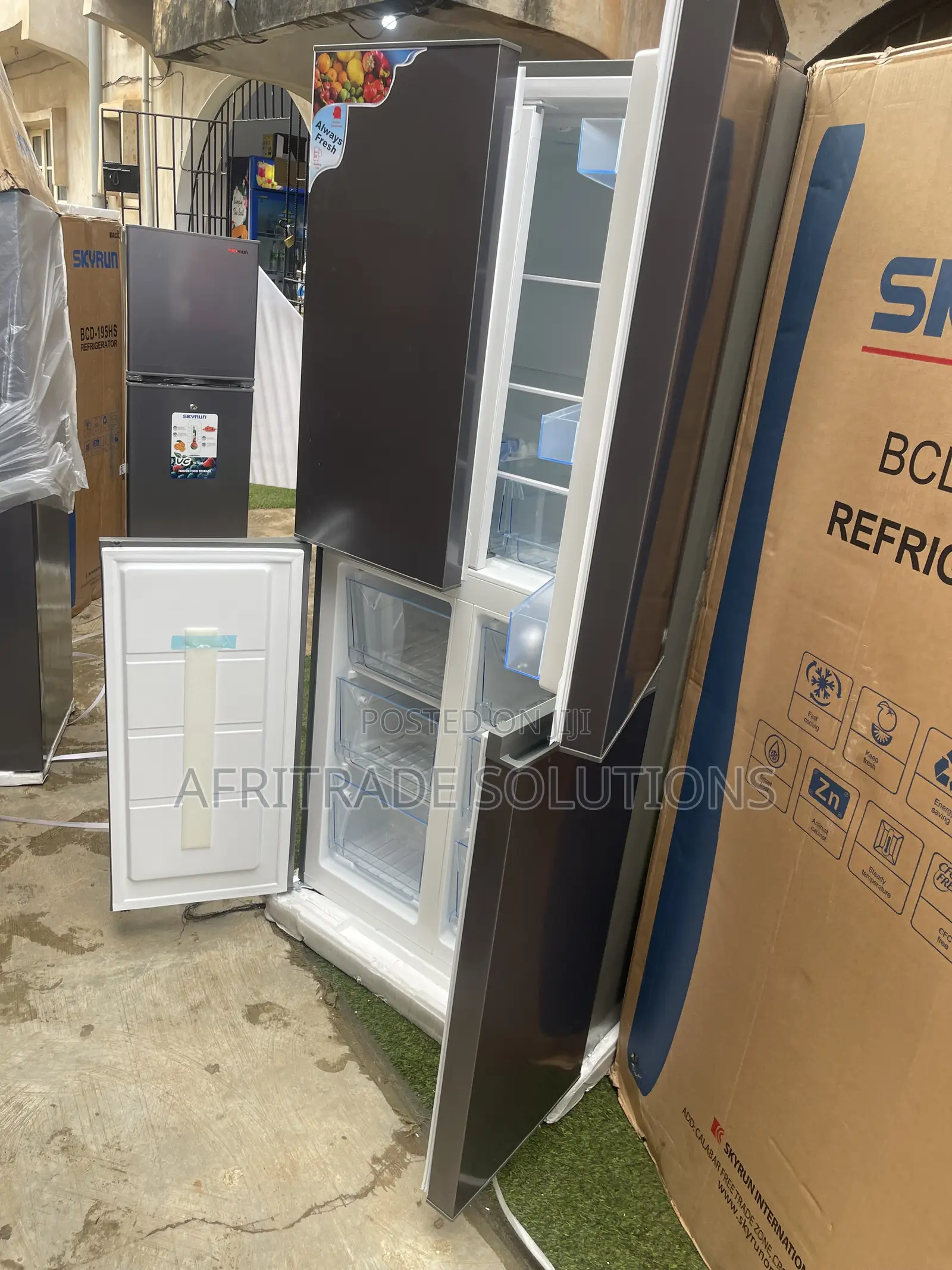 Skyrun BCD-450HC Large-Capacity 4-Door Fridge