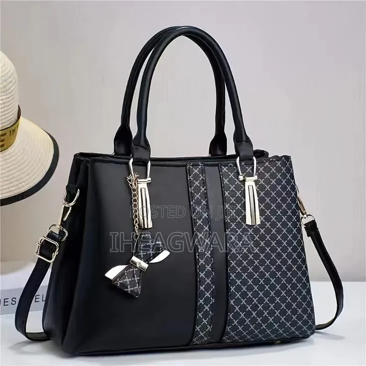 MK Monogram Geometric Top-Handle Tote and Wallet Set