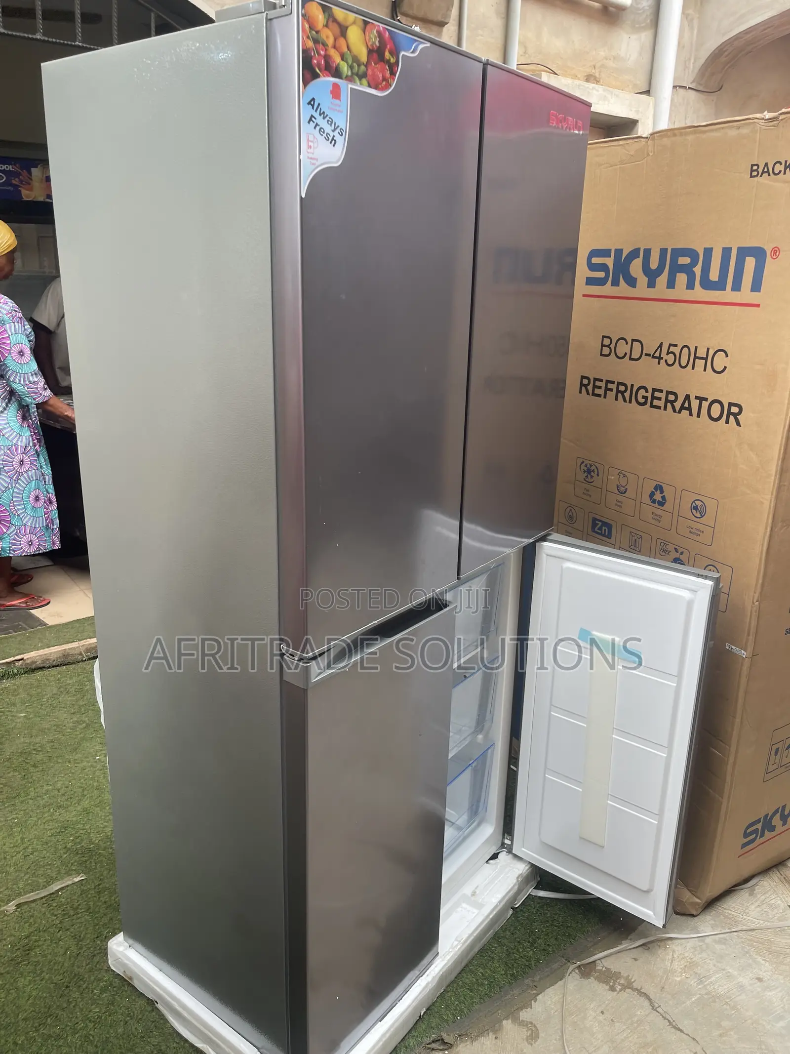 Four-Door Skyrun Side-by-Side Fridge With 450L Storage