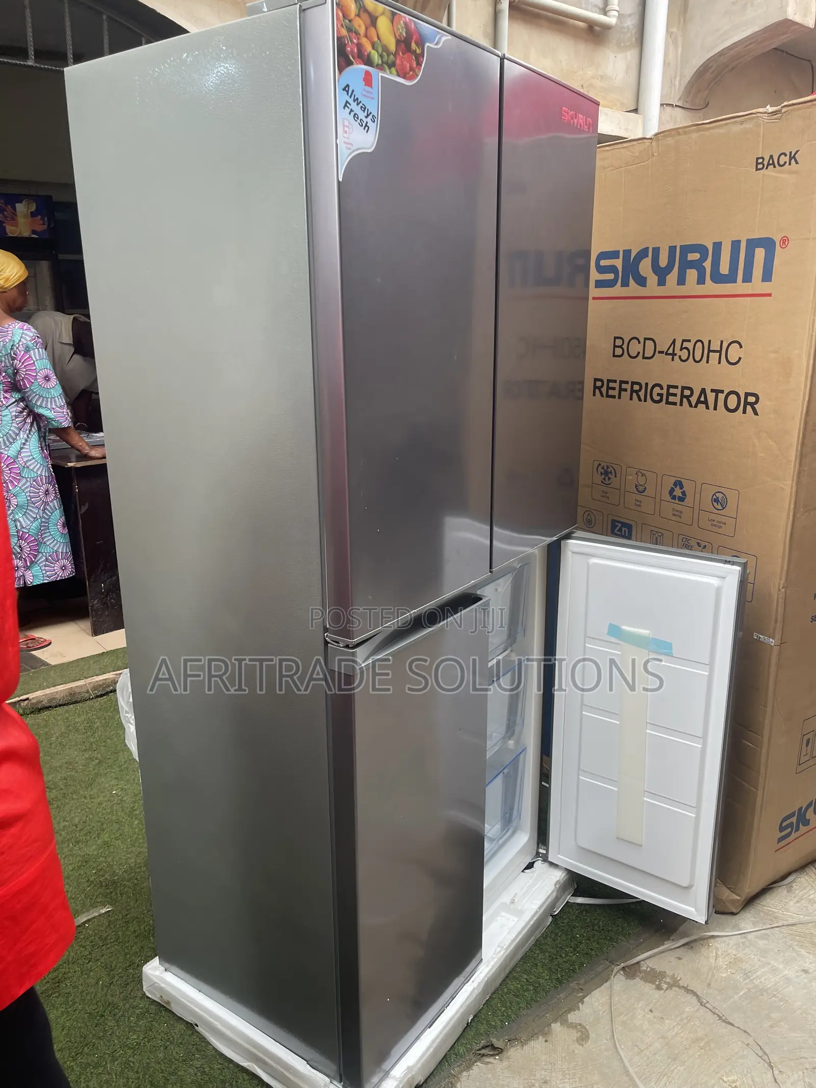 Four-Door Skyrun Side-by-Side Fridge With 450L Storage