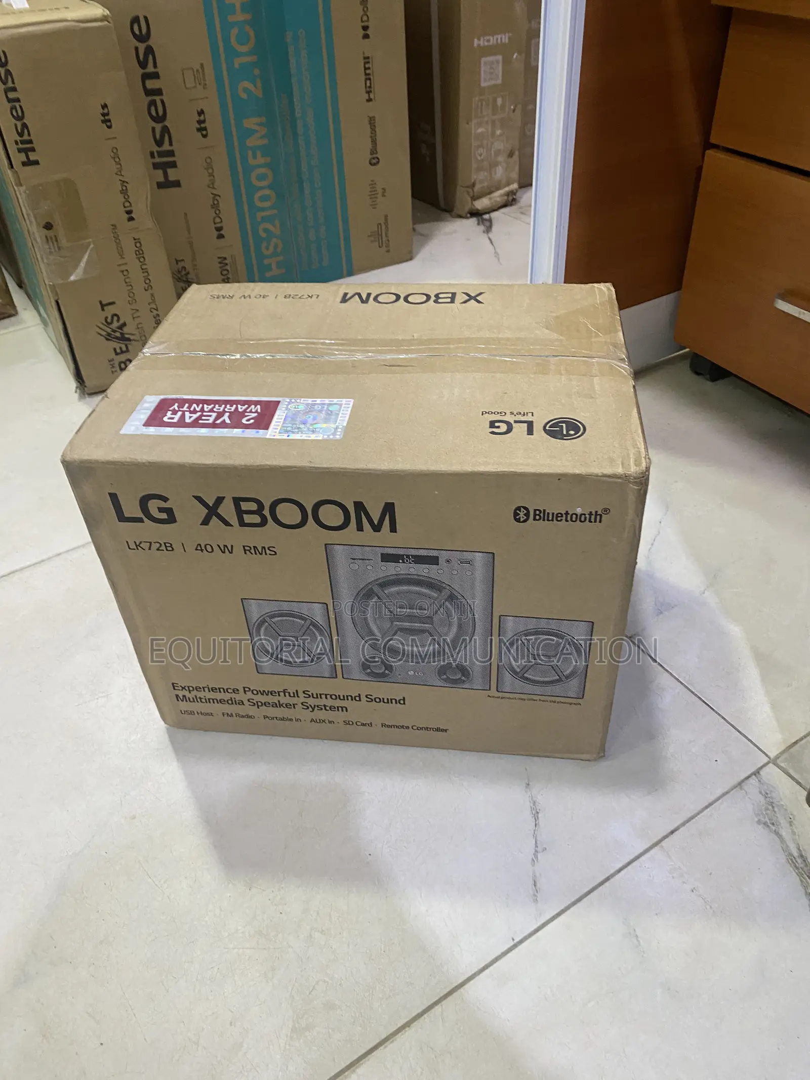 LG LK72B Multimedia Sound System for Home Use