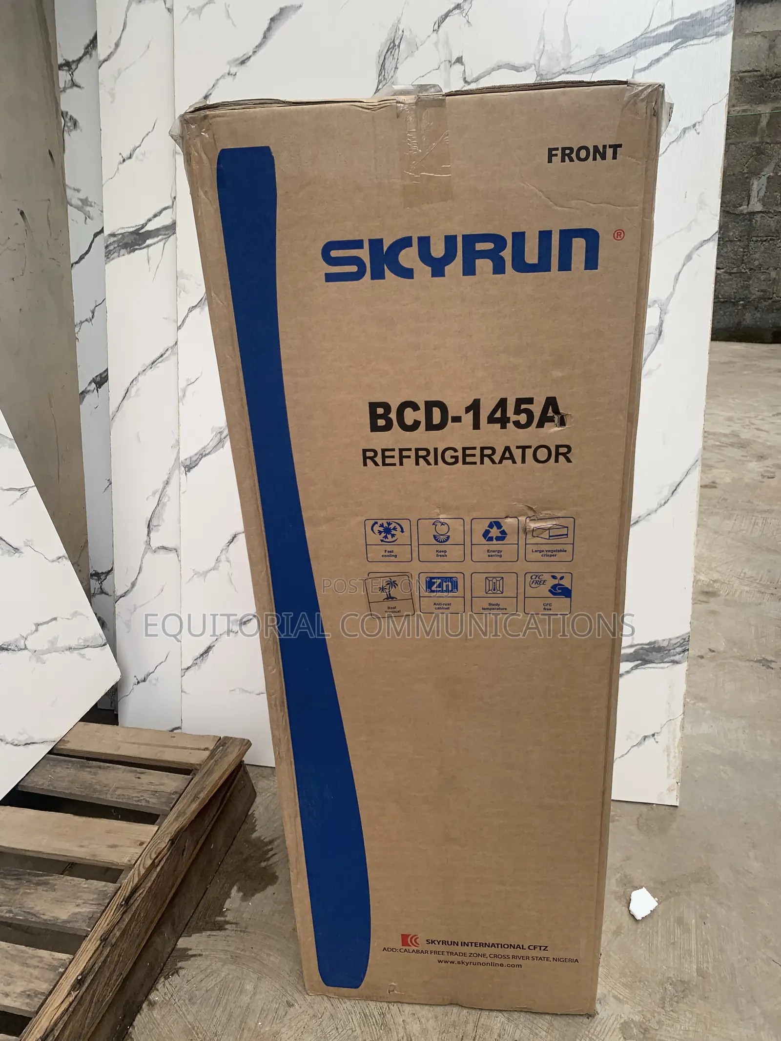 SKYRUN 145L Double-Door Refrigerator – BCD-145A for Fresh Food Storage