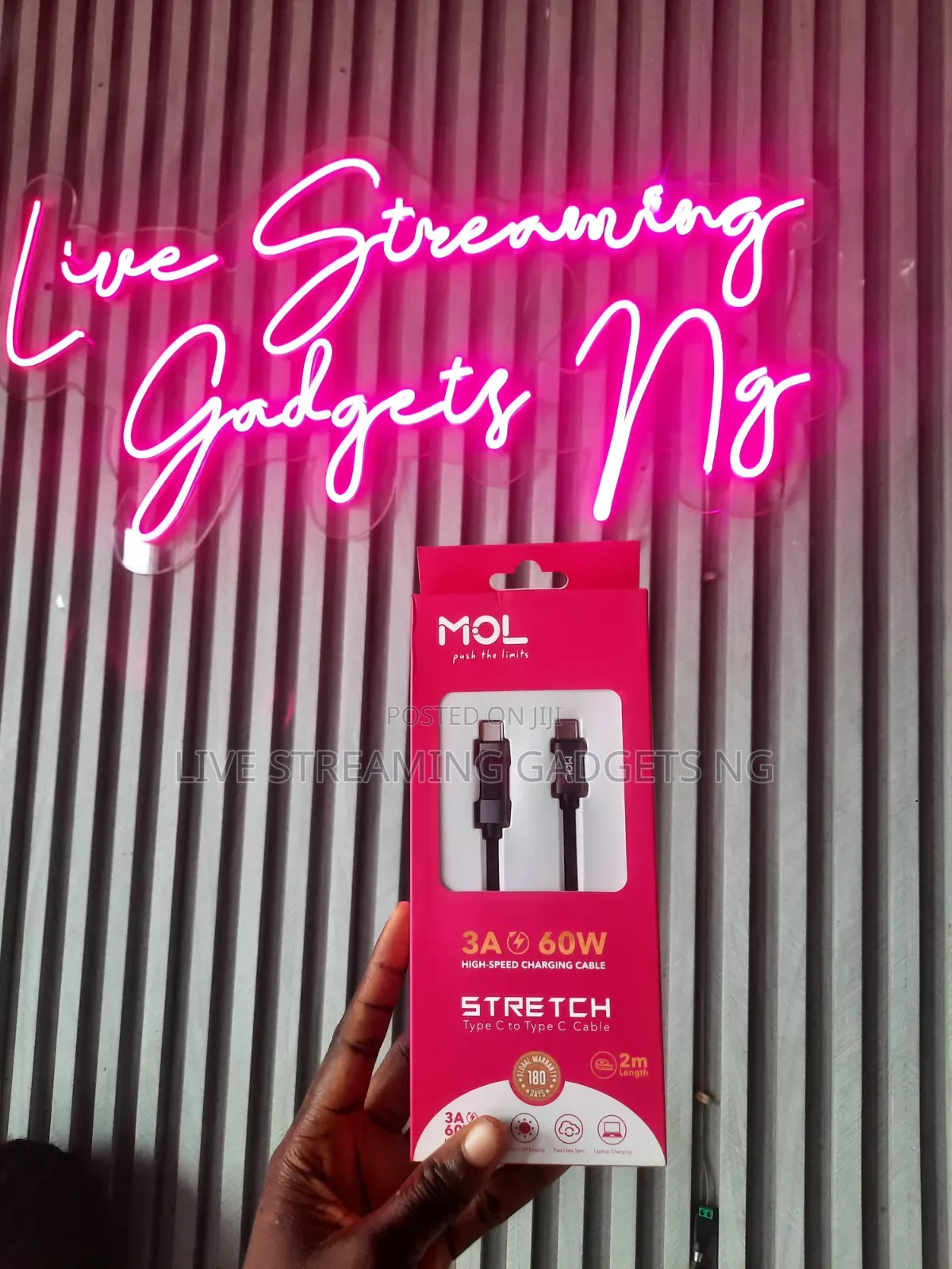 Mol Stretch 2m Type C to C Cable With Digital Display