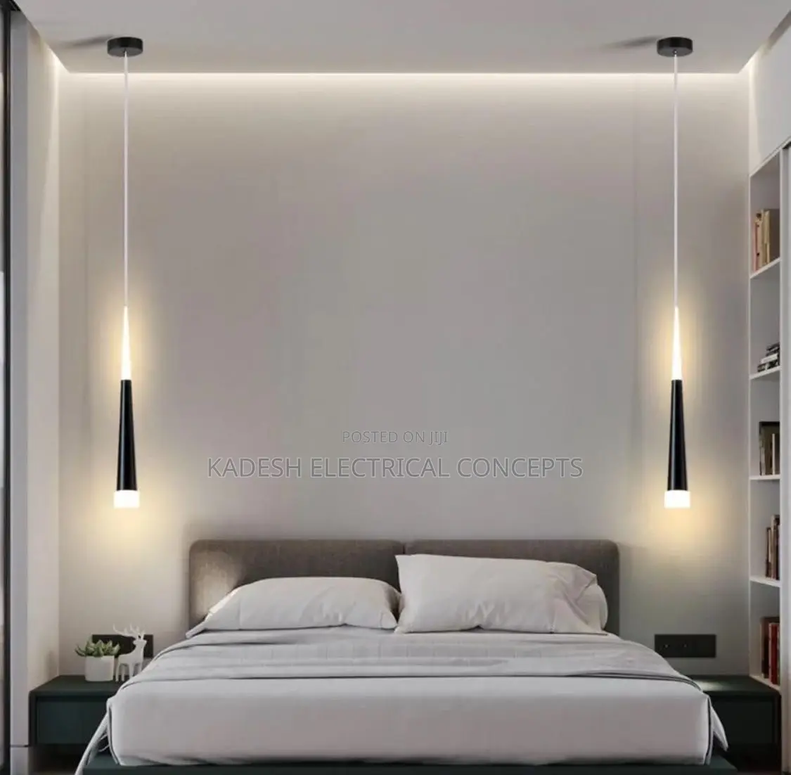 Led Pendant Light Dual Light Sources Shine Up and Down Droplight