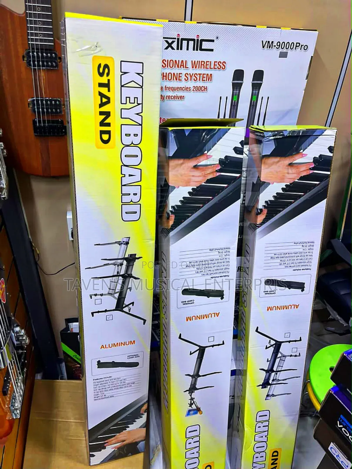 2-Tier Professional Aluminum Keyboard Stand
