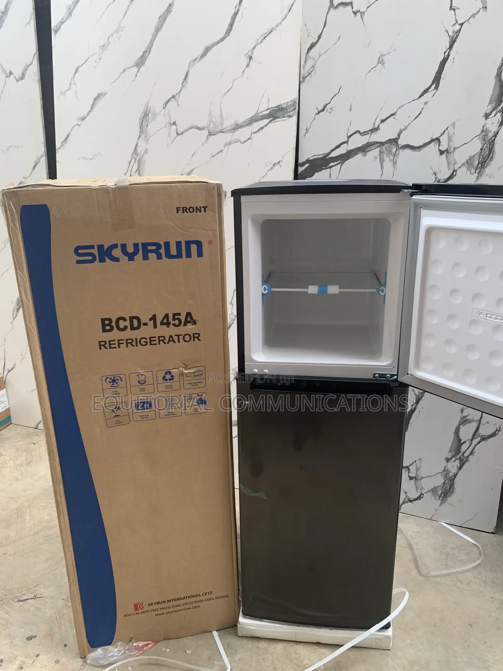 SKYRUN 145L Refrigerator – Stylish Double-Door Fridge for Modern Homes
