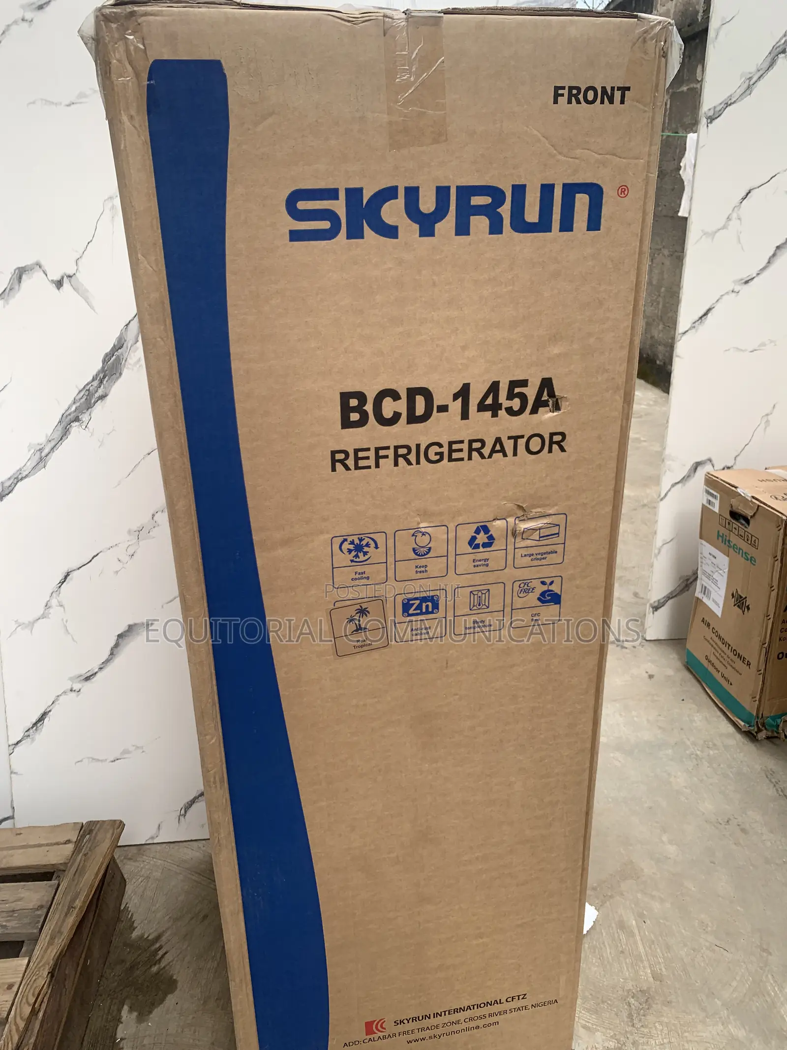 SKYRUN 145L Refrigerator – Stylish Double-Door Fridge for Modern Homes