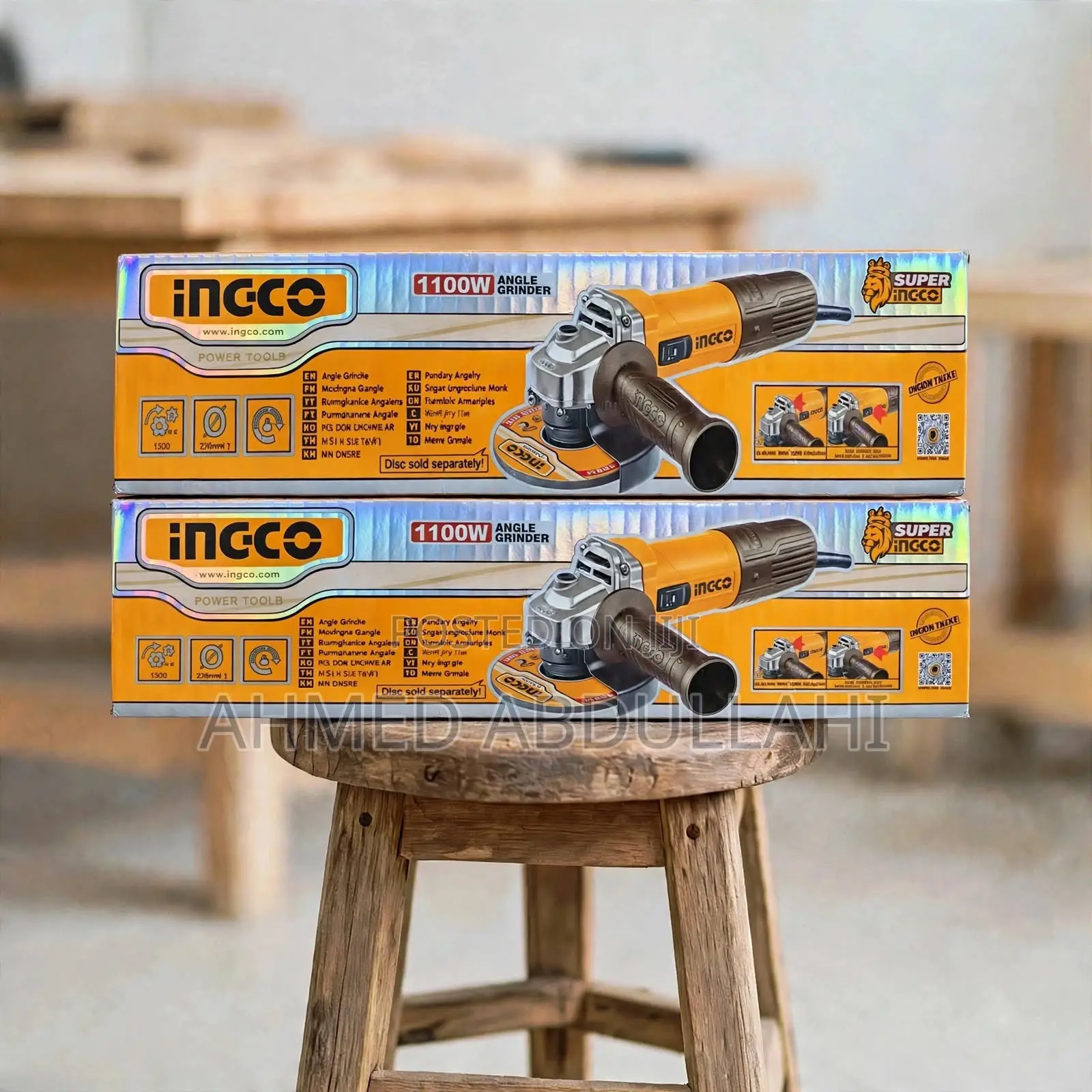 INGCO 1100W Angle Grinder - SUPER INGCO Industrial 125mm