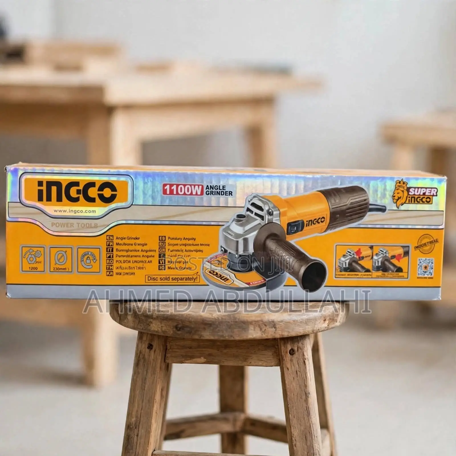 INGCO 1100W Angle Grinder - SUPER INGCO Industrial 125mm