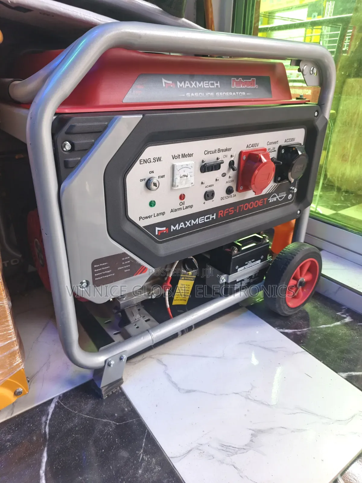Three Phase Petrol Generator 15KVA Maxmech 100% Pure Copper Coil