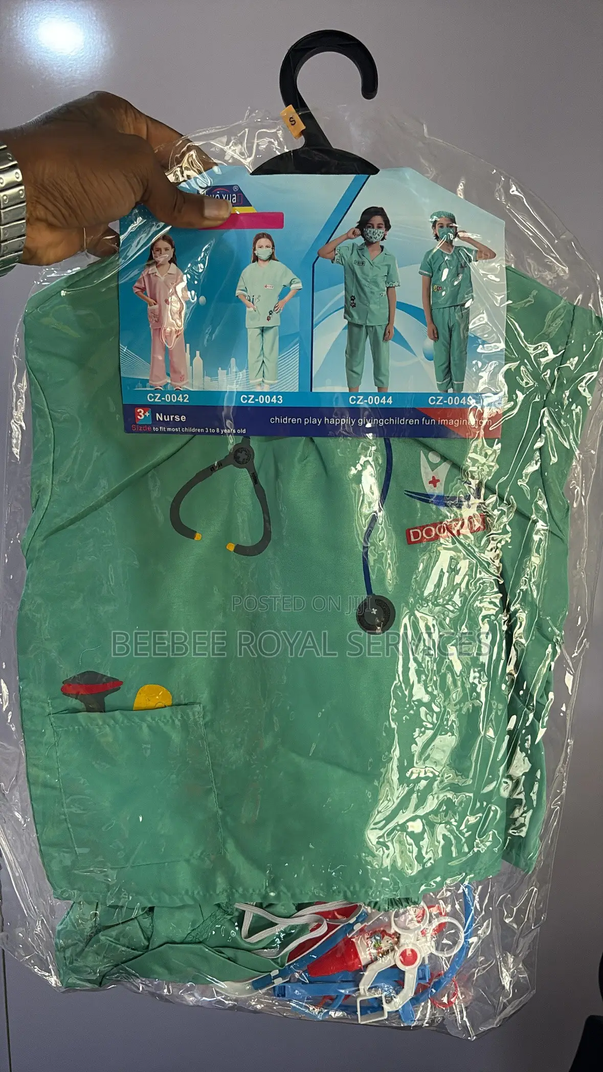 Green Surgeon and Doctor Career Costume Set