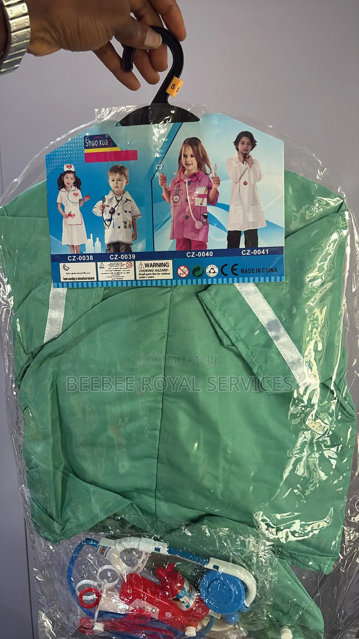 Green Surgeon and Doctor Career Costume Set
