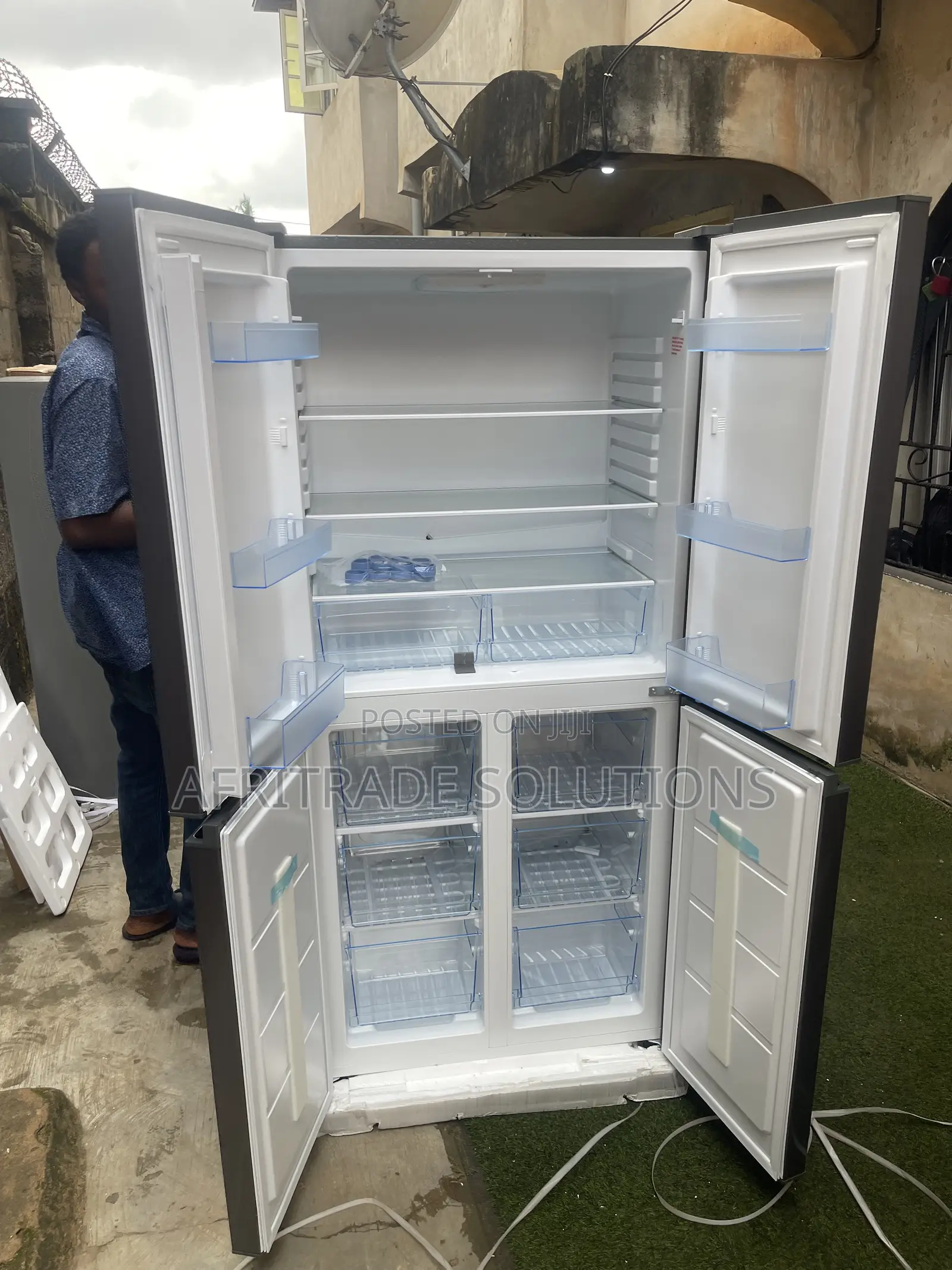 450L Skyrun Four-Door Fridge for Spacious Home Storage