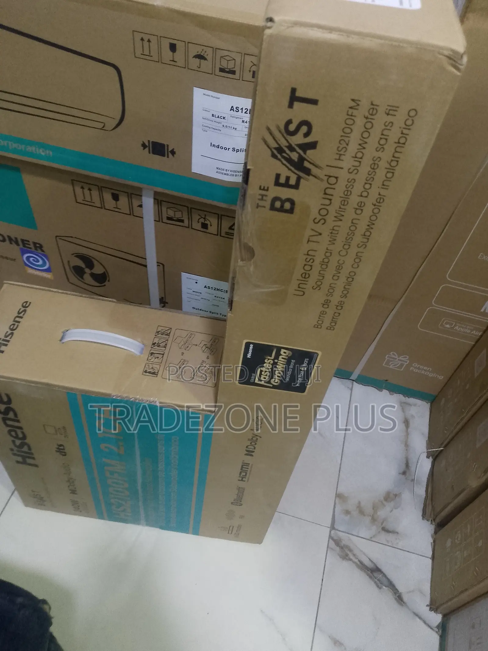 Hisense HS2100FM 2.1CH Sound Bar With Deep Bass Subwoofer
