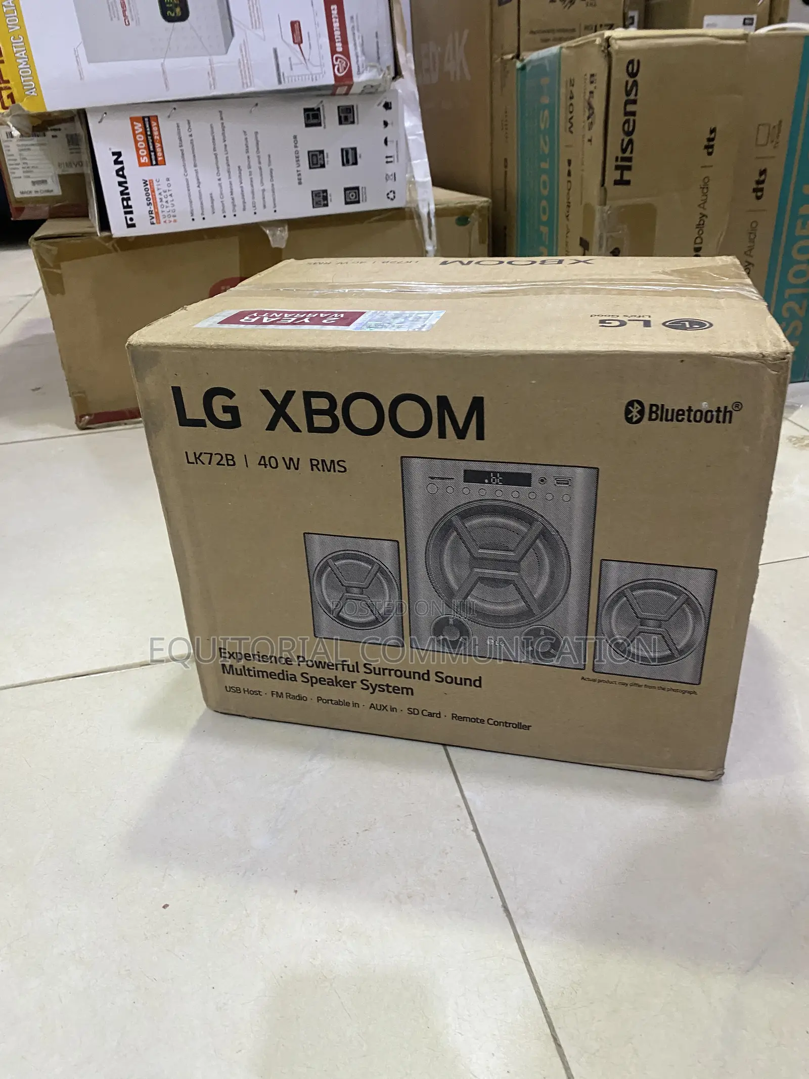 LG LK72B XBOOM Audio Speaker for Music Lovers