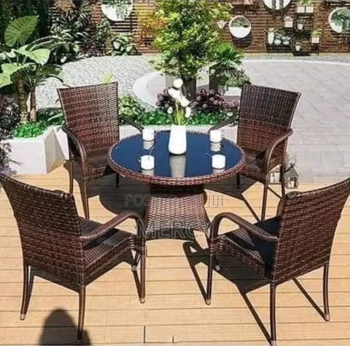 Rattan Outdoor Seven Seaters Set and Table
