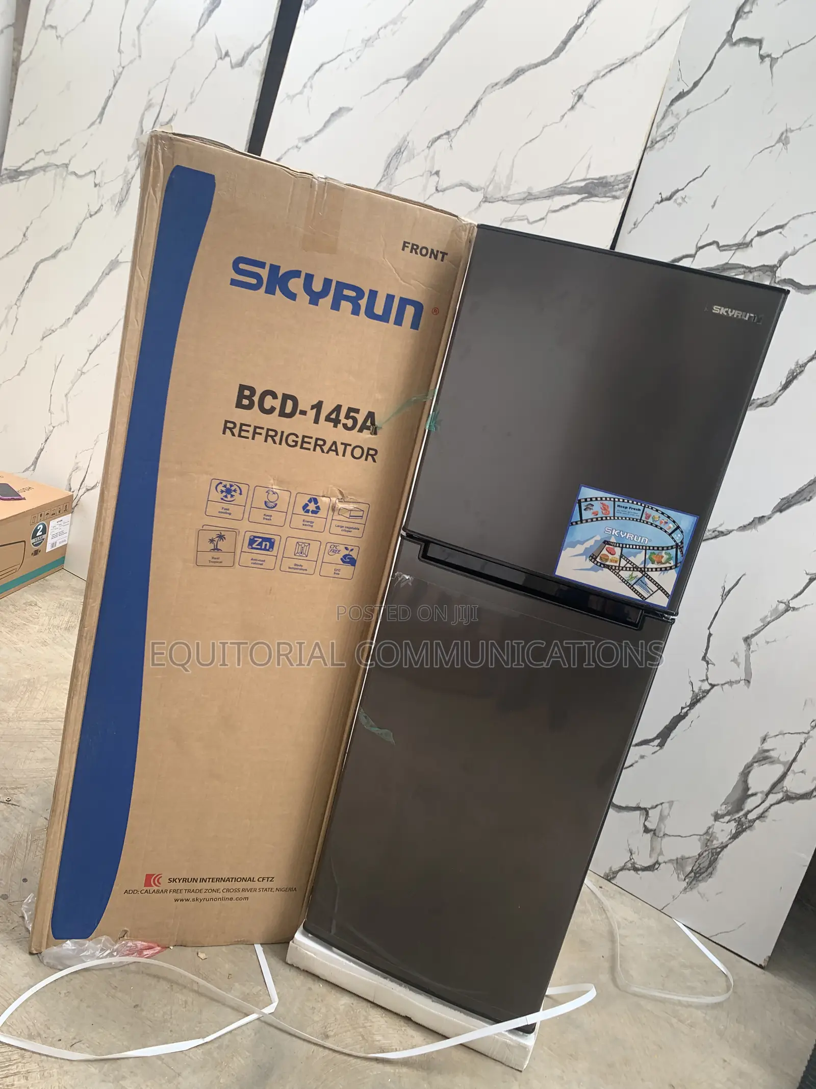 SKYRUN 145L Double-Door Refrigerator – Freshness for Every Home