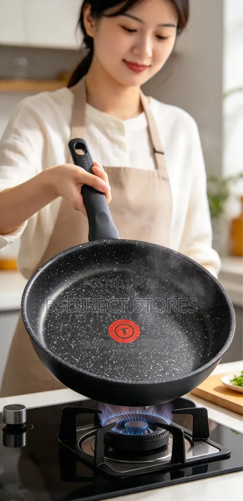Tefal Everest 32cm Black Stone Thermospot Effect Frying Pan