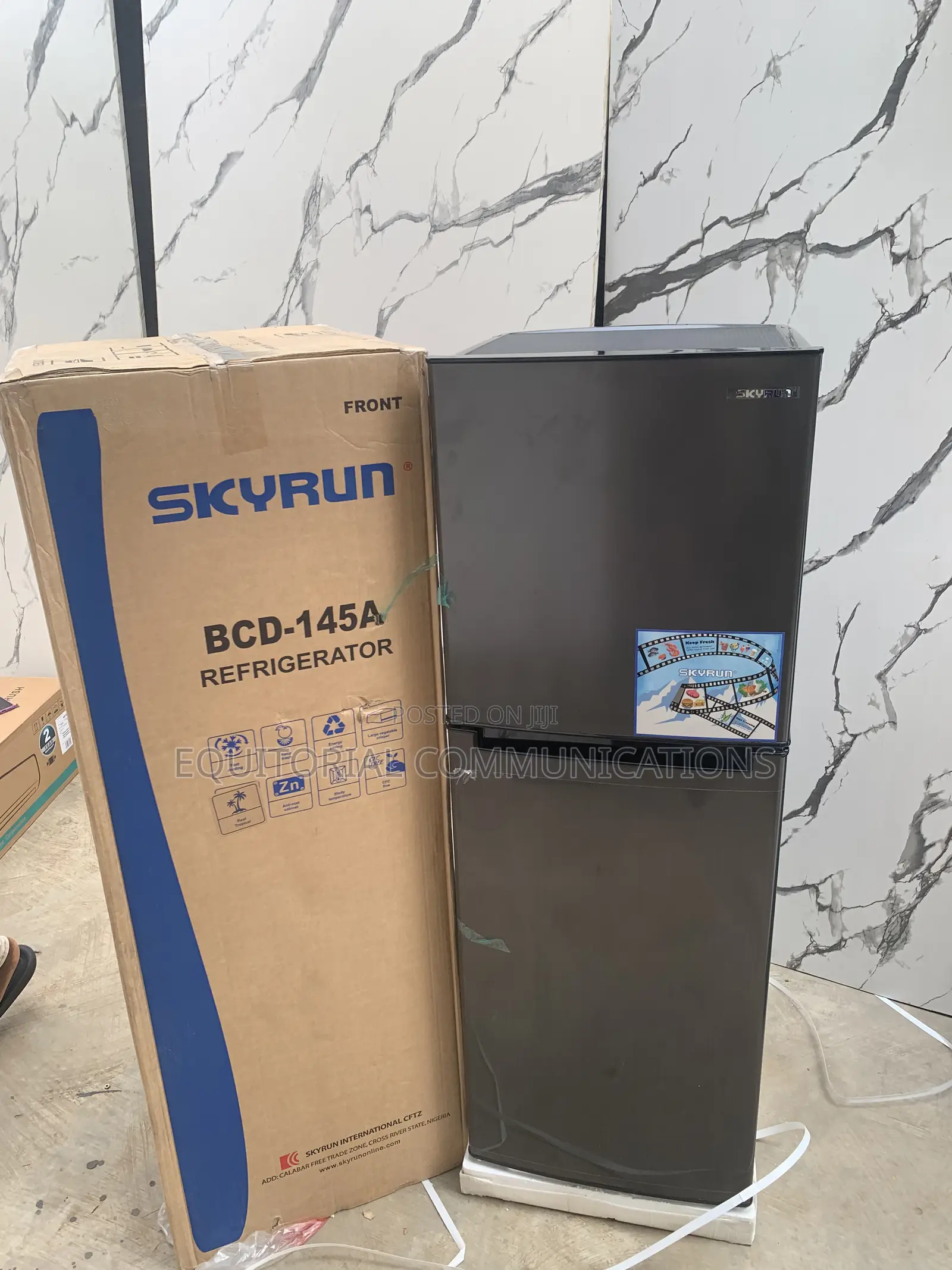 SKYRUN BCD-145A 145L Double-Door Refrigerator for Home and Office Use
