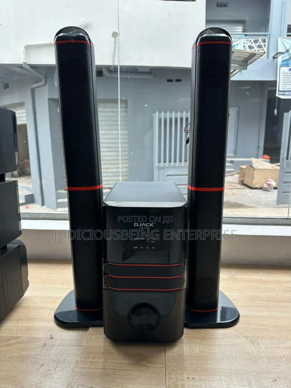 DJACK 2.1 Home Theater System | Tall Tower Speakers + Subwoofer