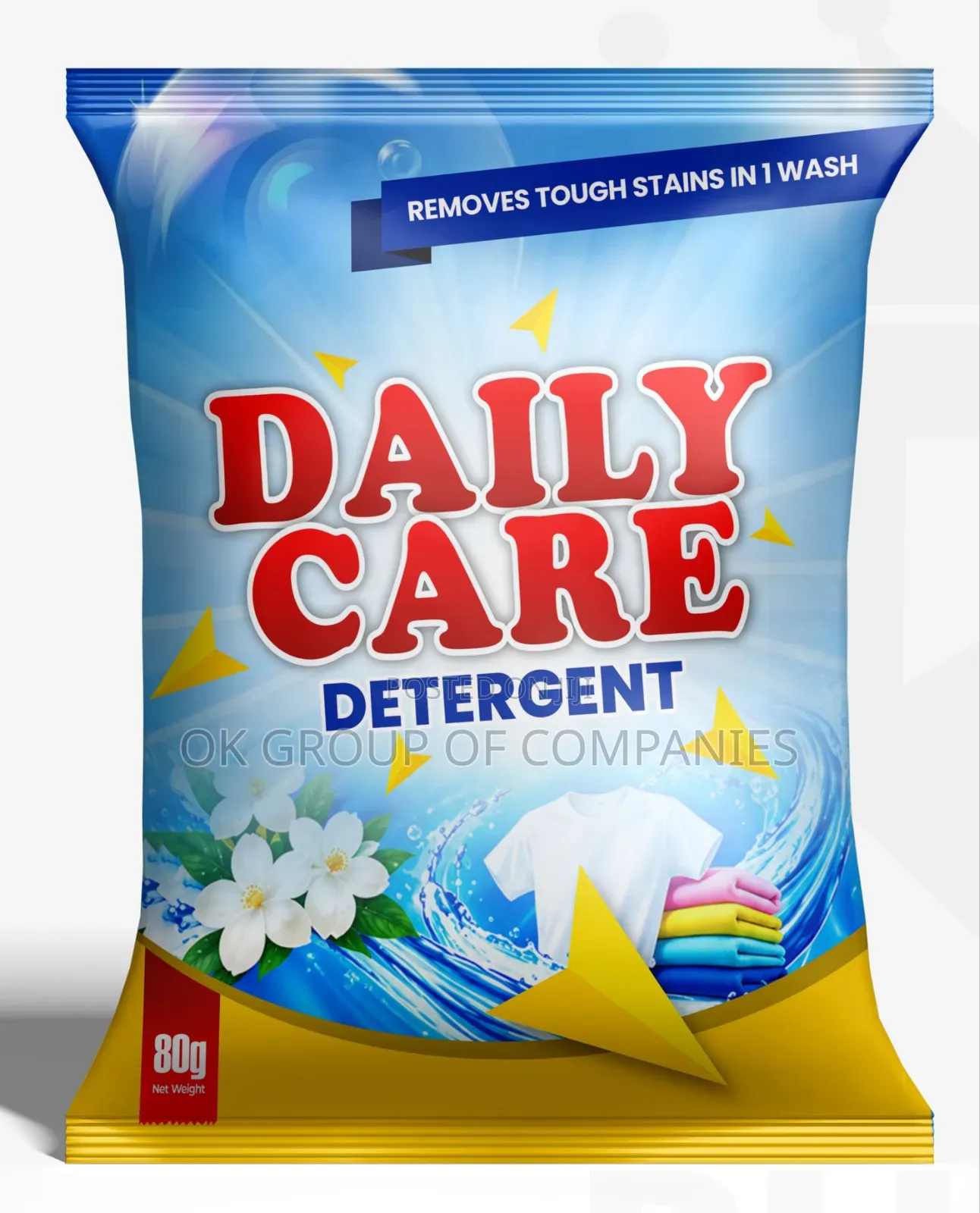 Fabric Cleaner Laundry Washing Soap Detergent Powder Printing in Lagos