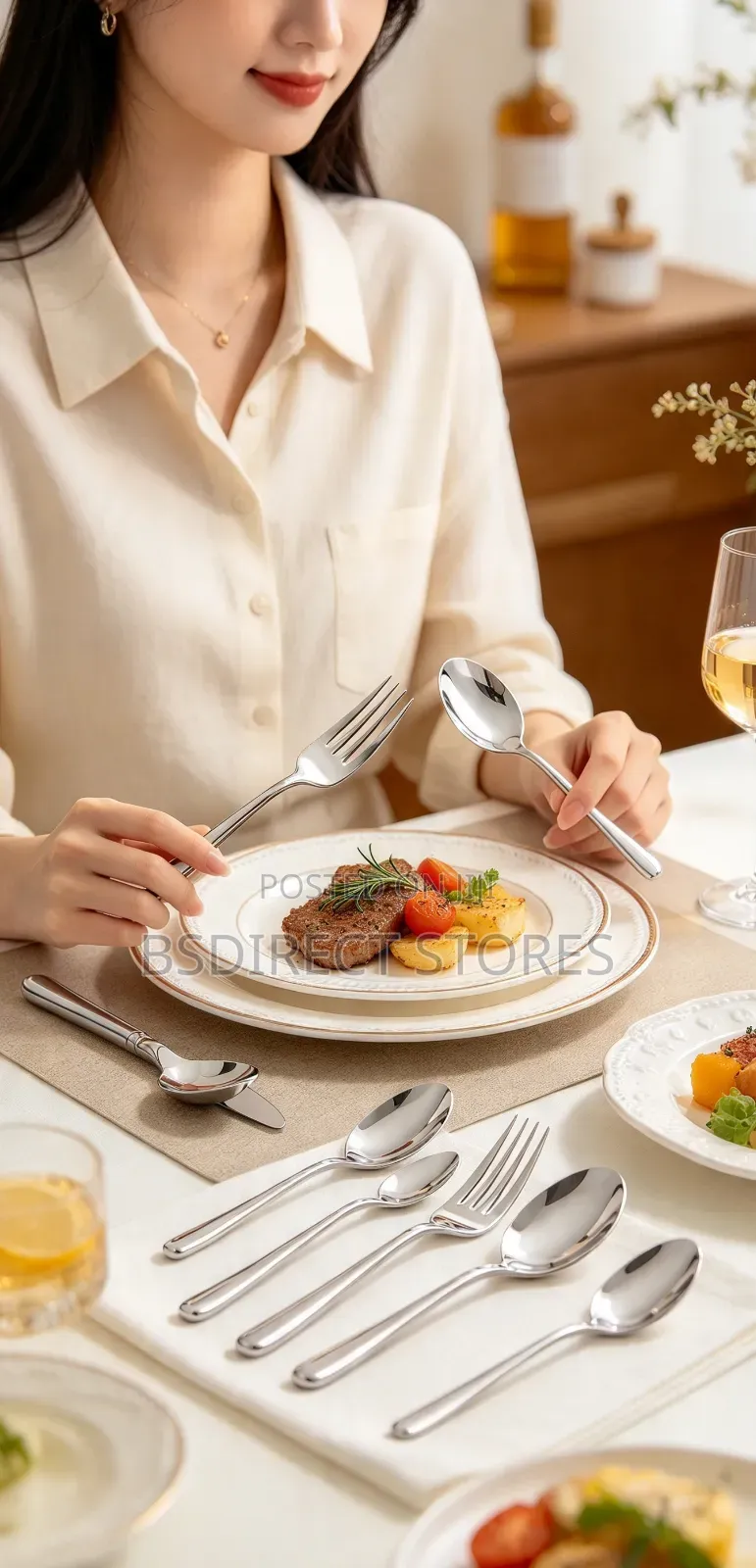 Sambonet Flatware Dream Inox 24 Pieces Luxury Cutlery Set