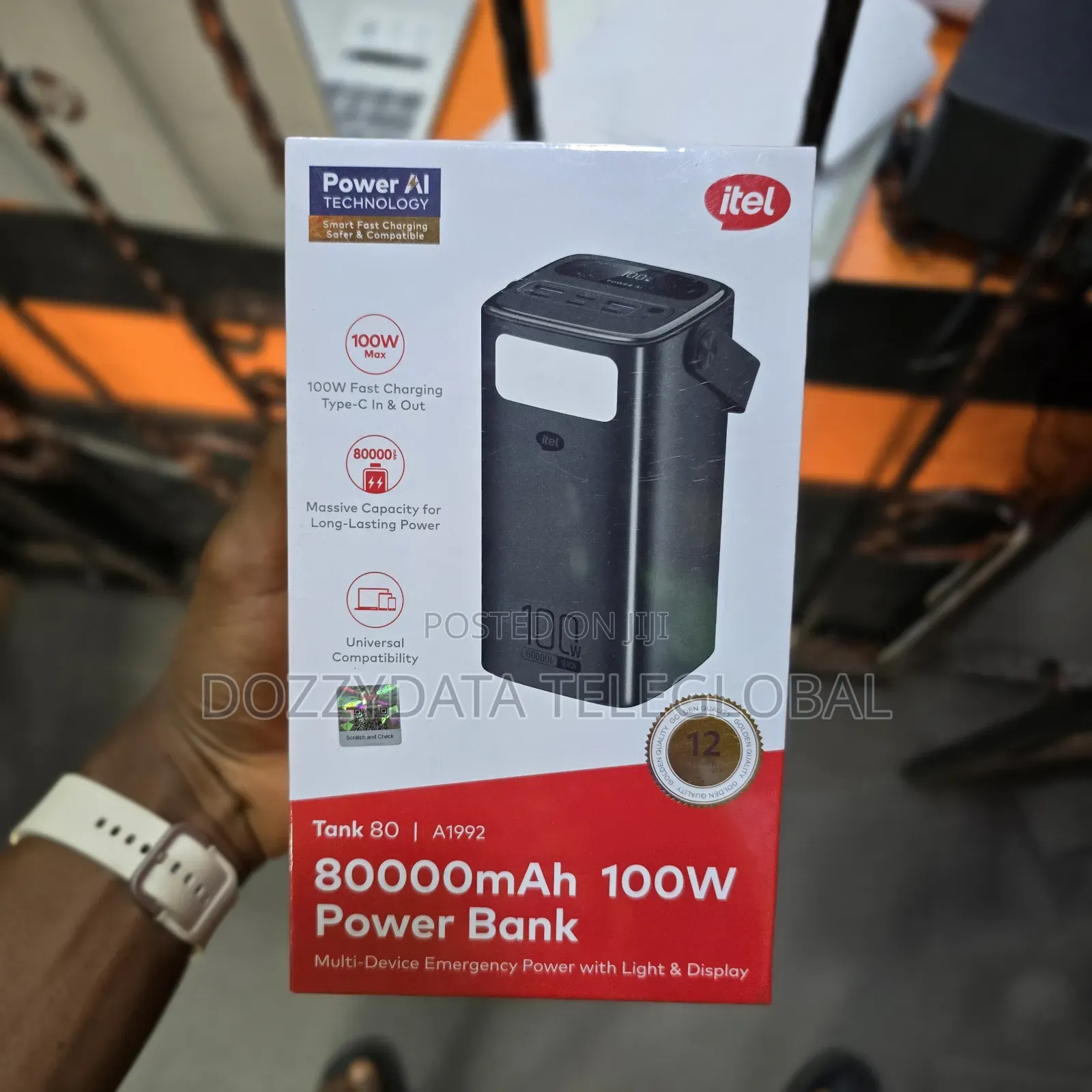 Itel 80000mAh 100W PowerBank