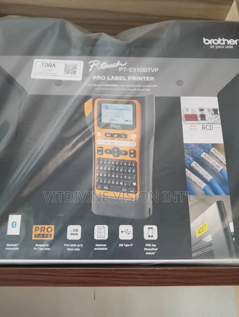 Brother P-Touch EDGE PT-E310BTVP Handheld Industrial Label Printer
