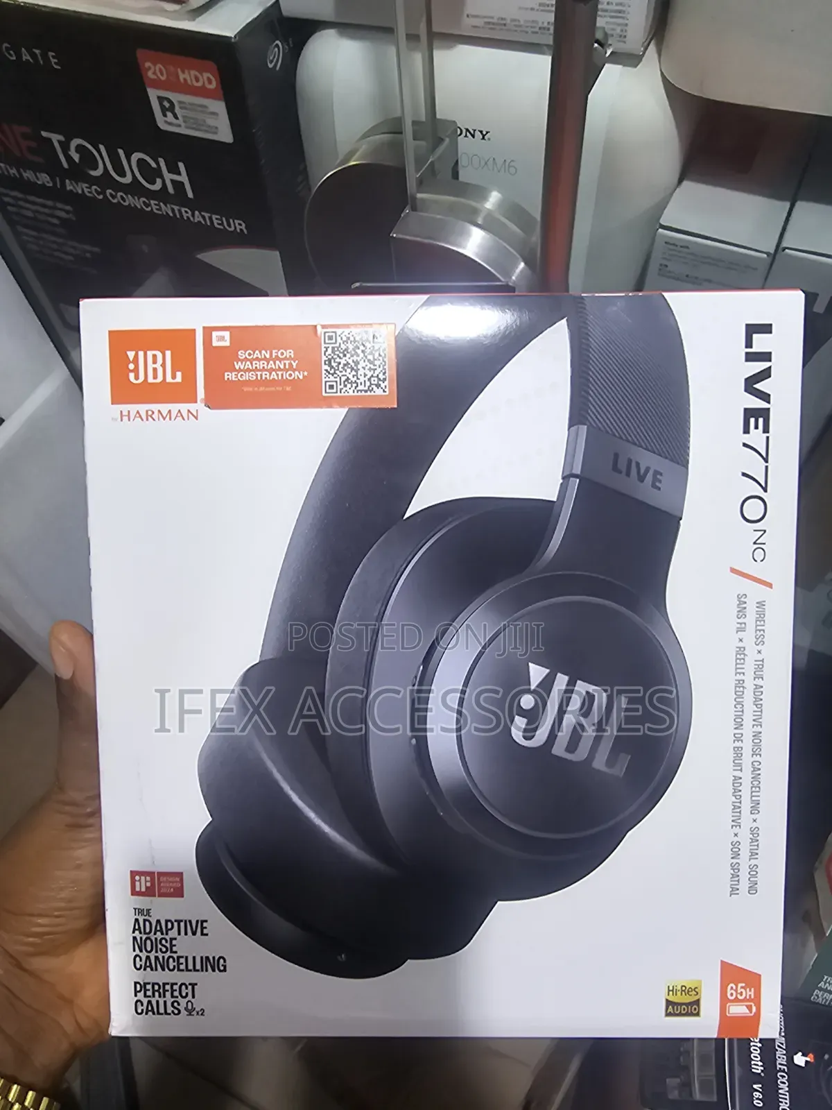 JBL Live 770nc Adaptive Noise Cancelling Wireless Headphone
