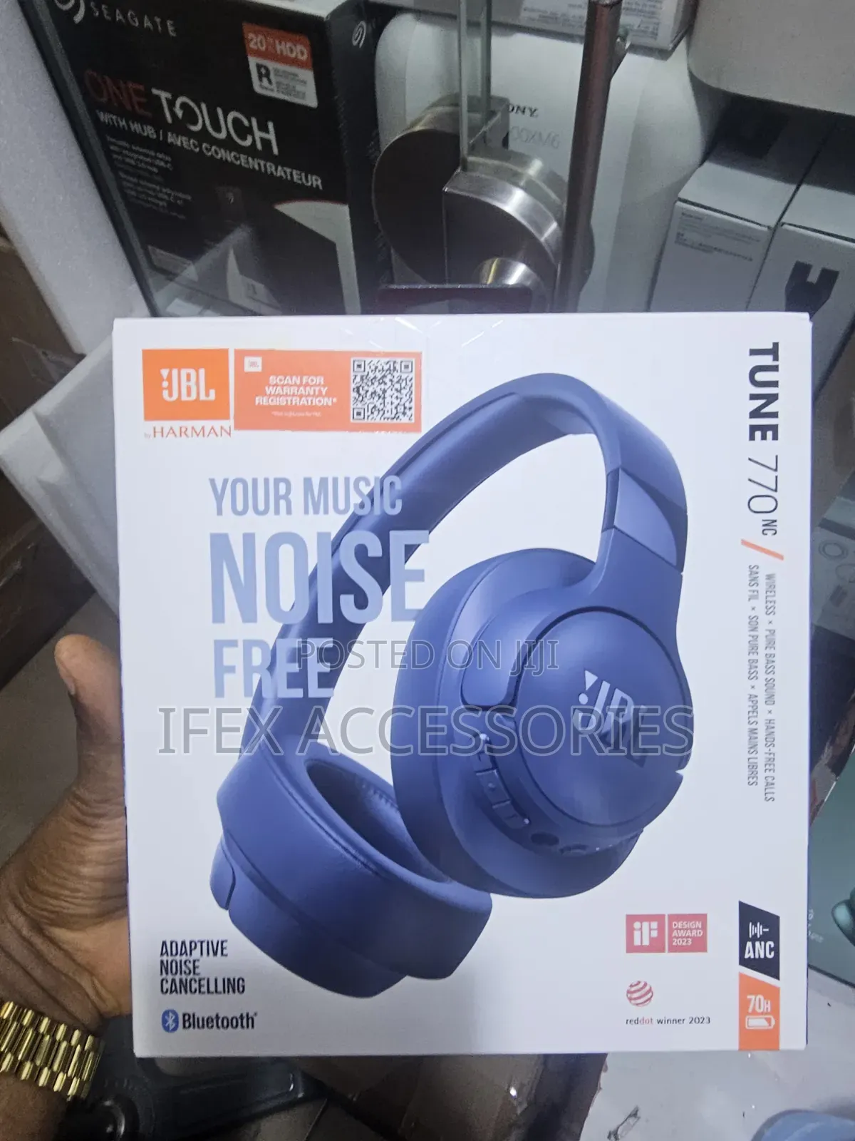 JBL Live 770nc Adaptive Noise Cancelling Wireless Headphone
