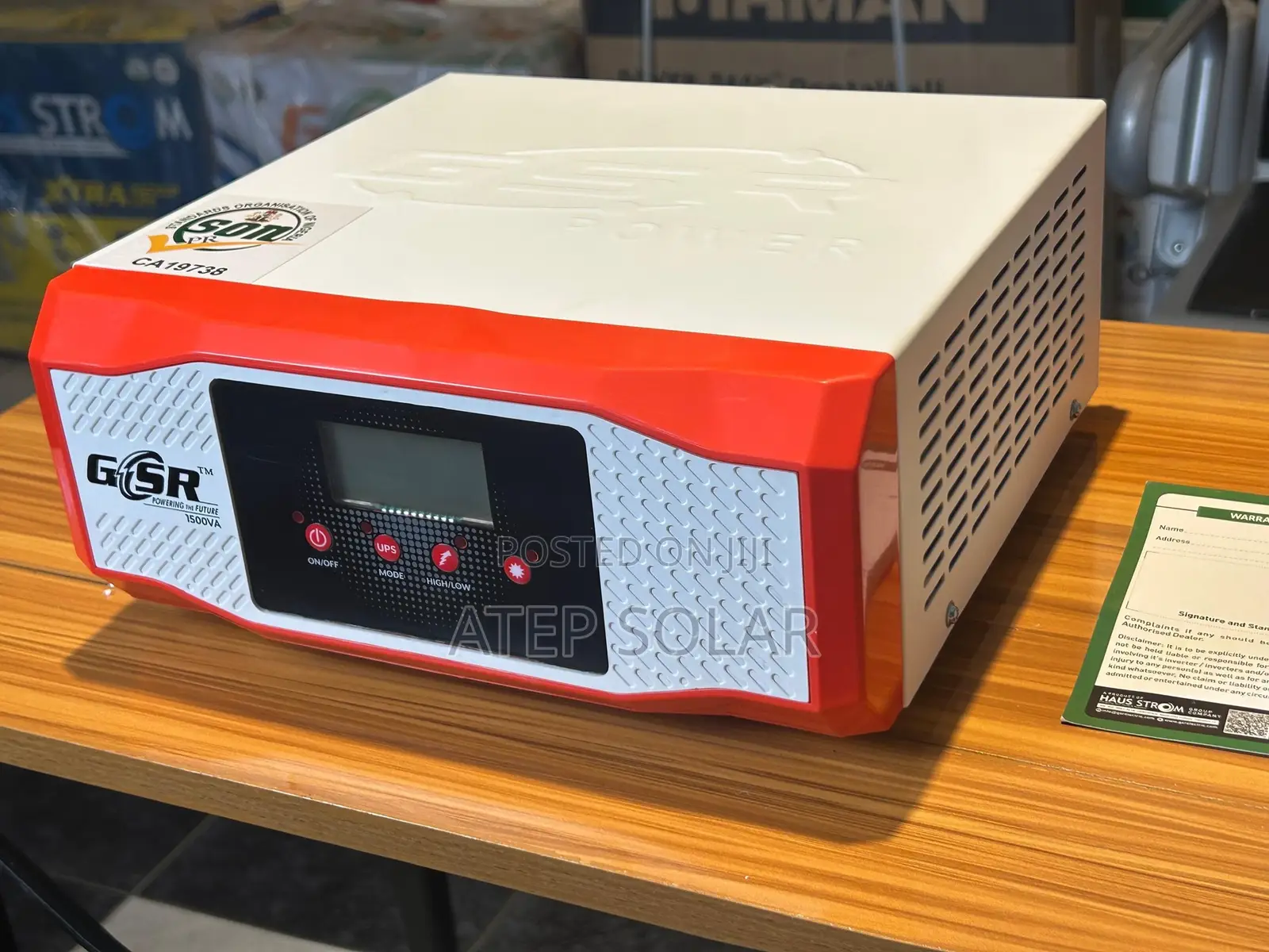 GSR Non-Hybrid Inverter 1.5kva 12v