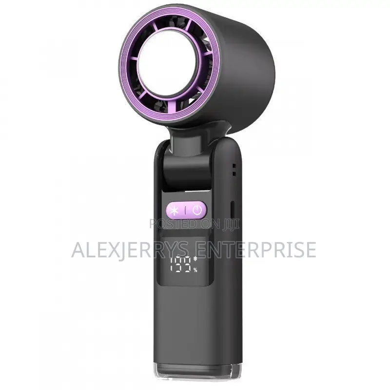 Portable Mini AC, Ice Cooling Fan With LED Touch Light & Rechargeable