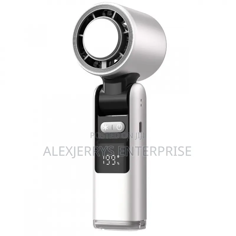 Portable Mini AC, Ice Cooling Fan With LED Touch Light & Rechargeable