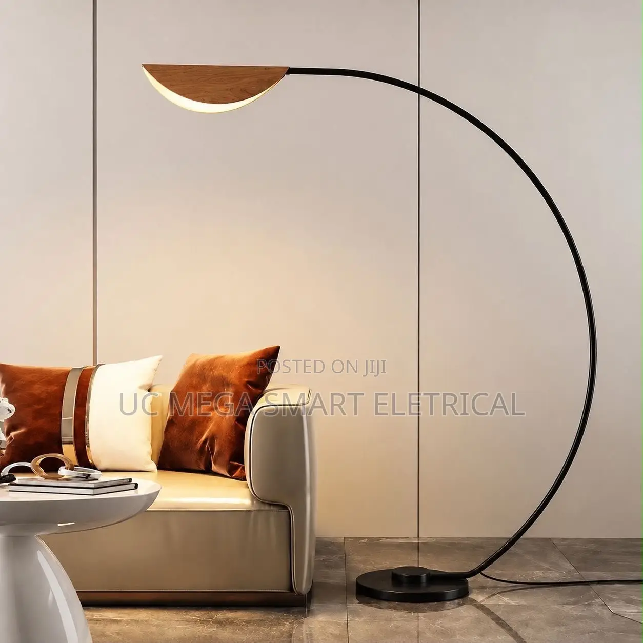 Nordic Floor Lamp Vintage Minimalist Black and Brown