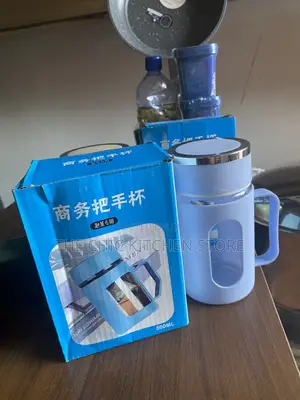 Double Layer Insulated Glass Office Mug