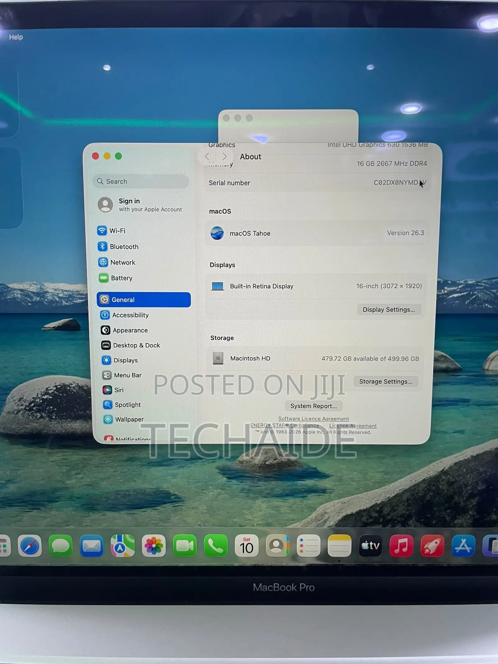 Laptop Apple MacBook Pro 2019 16GB Intel Core i7 SSD 512GB