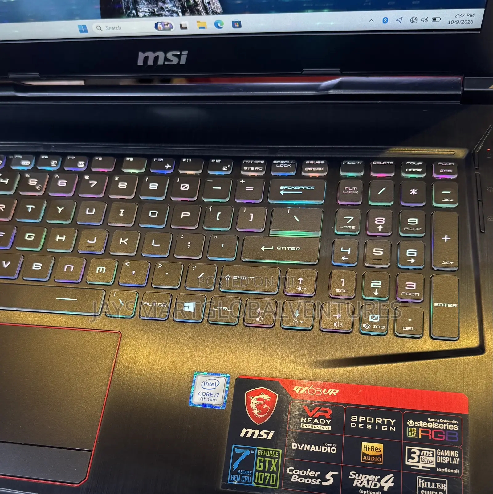 Laptop MSI GS63VR 7RF Stealth Pro 16GB Intel Core i7 SSD 512GB