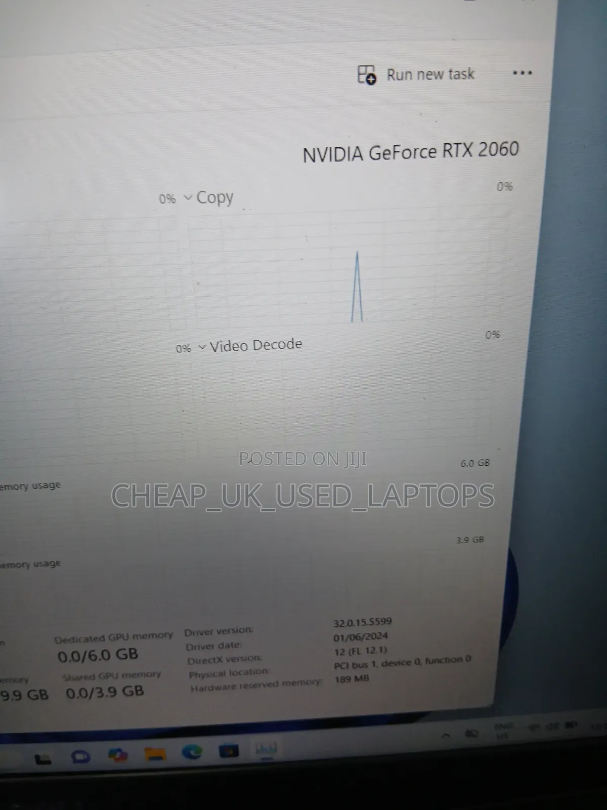 Laptop Dell G5 15 5500 16GB Intel Core i7 SSD 512GB