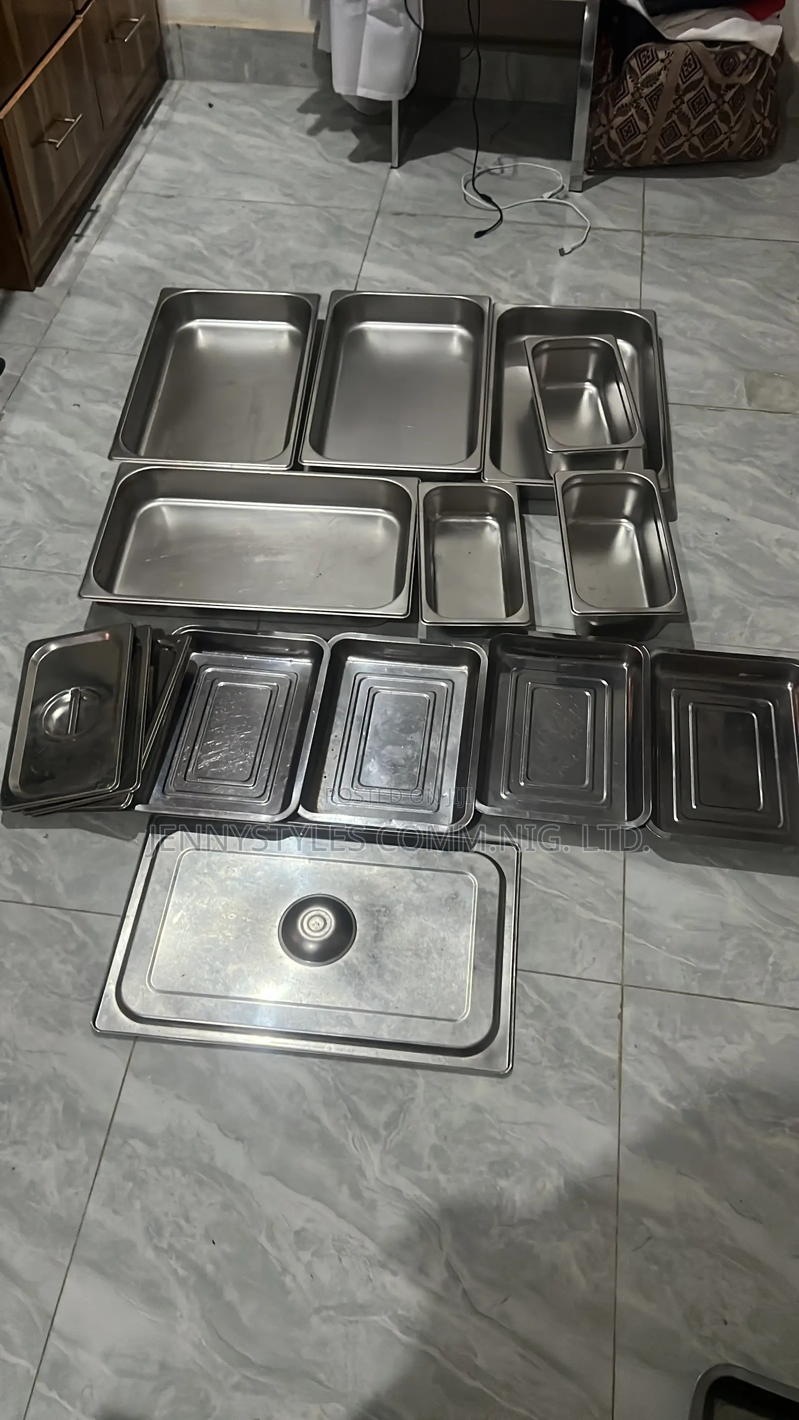 Stainless Steel Gastronorm (GN) Food Pans + Covers